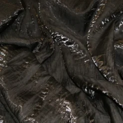 Crush Shimmer (Galaxy) Table Linen in Black