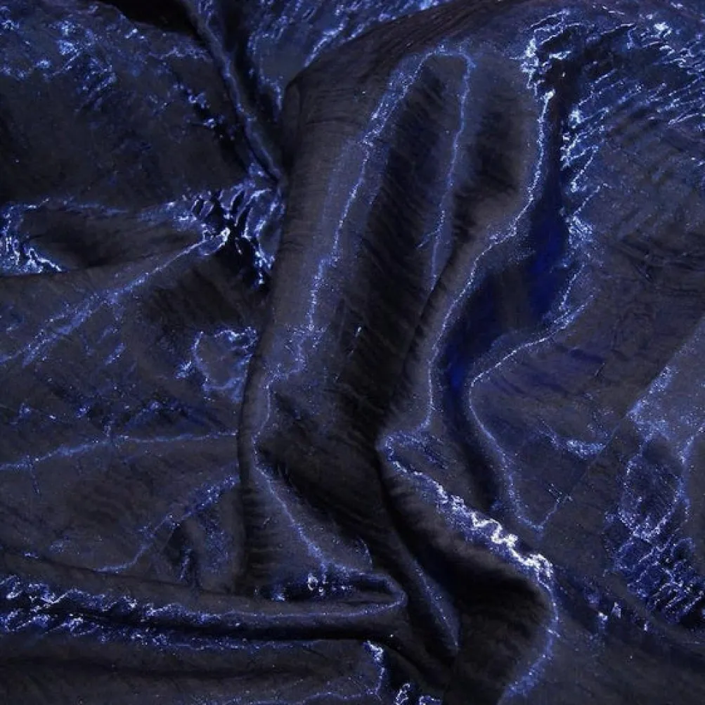 Crush Shimmer (Galaxy) Table Linen in Royal 2
