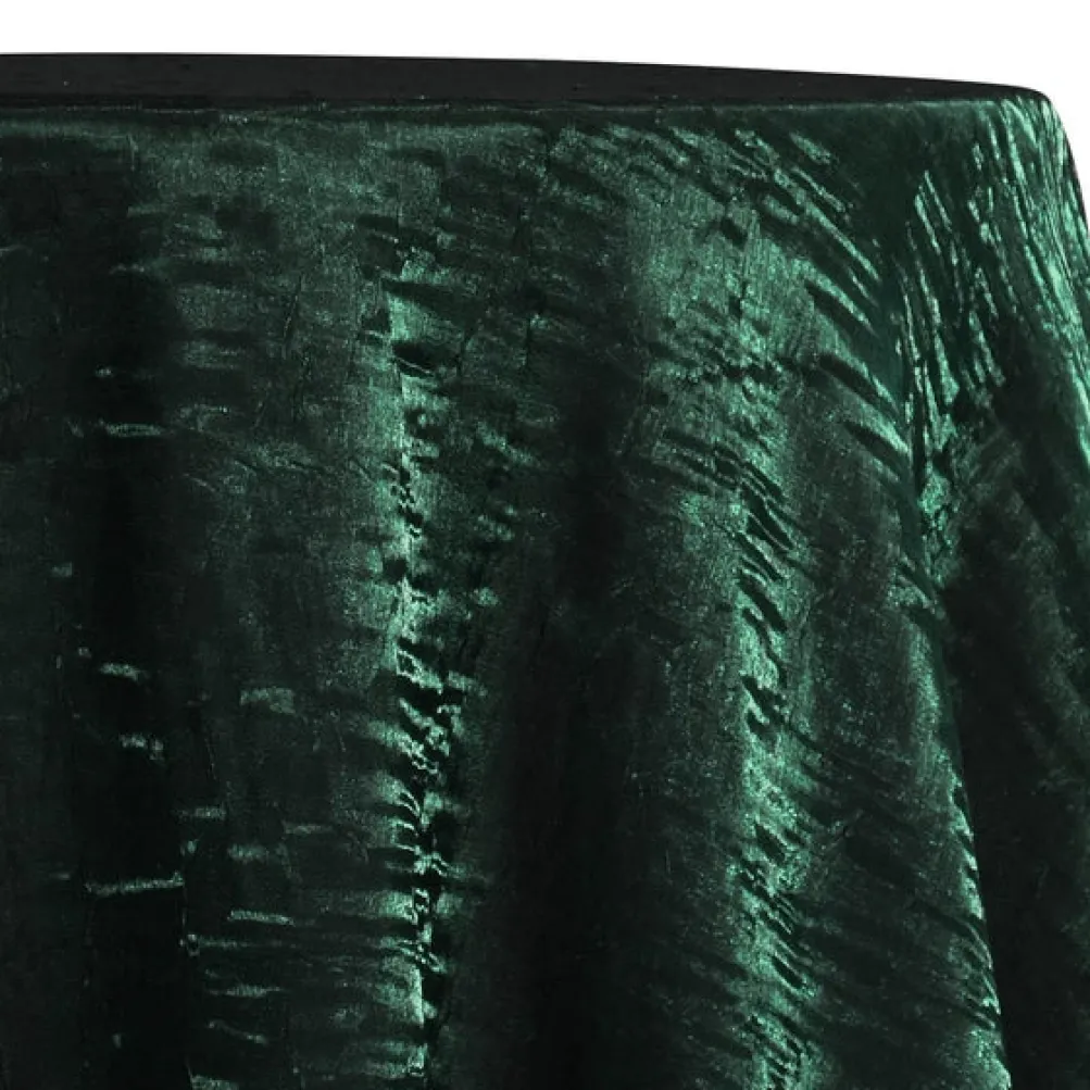 Crush Shimmer (Galaxy) Table Linen in Hunter Green 29