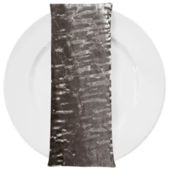 Crush Shimmer (Galaxy) Table Napkin in Charcoal 7