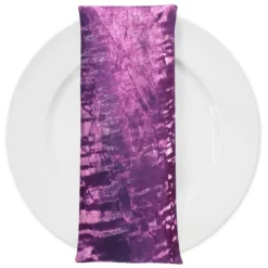 Crush Shimmer (Galaxy) Table Napkin in Eggplant 32