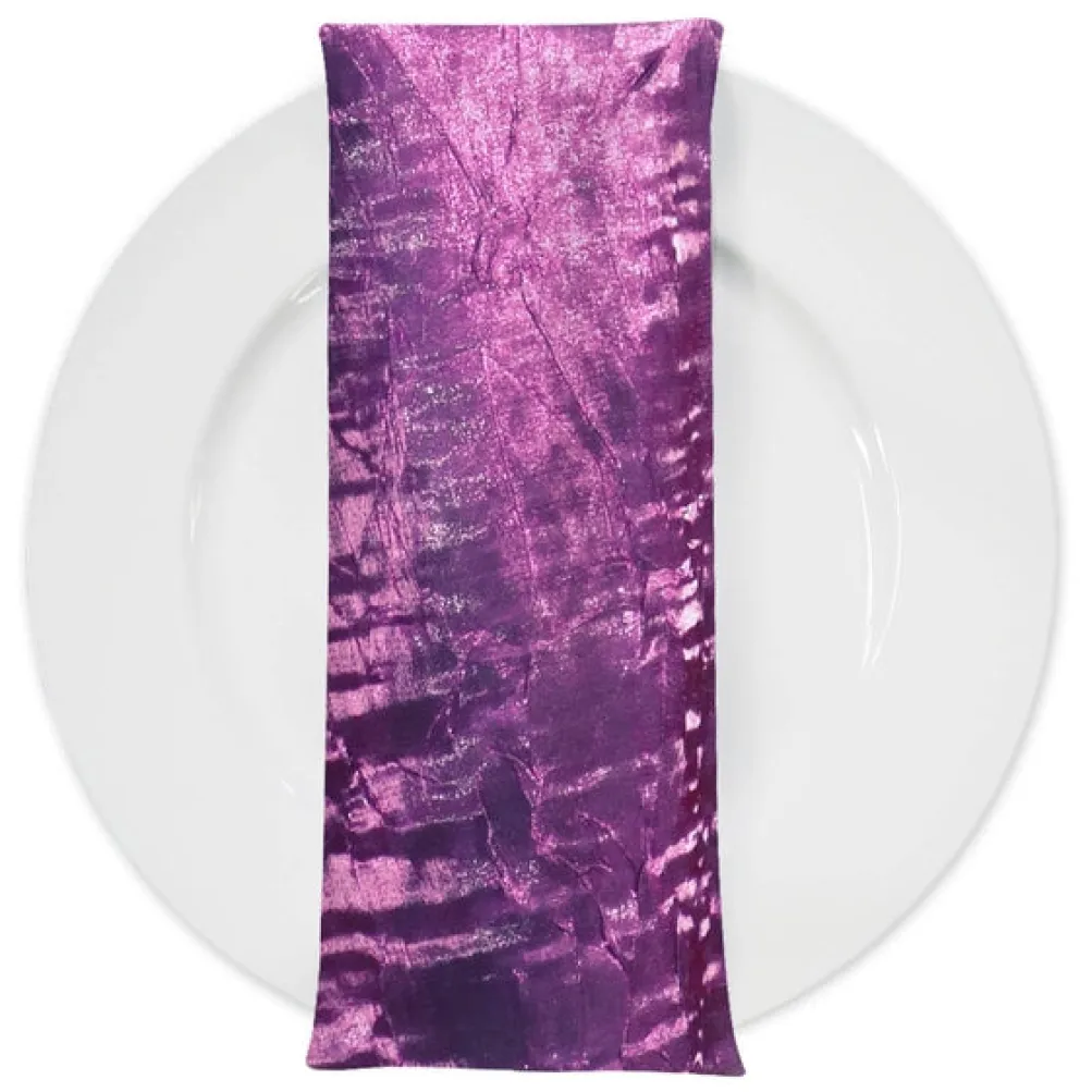 Crush Shimmer (Galaxy) Table Napkin in Eggplant 32