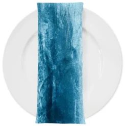 Crush Shimmer (Galaxy) Table Napkin in Turquoise 12
