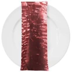Crush Shimmer (Galaxy) Table Napkin in Bordeaux 1