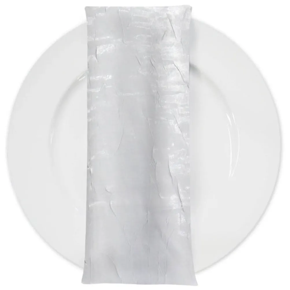 Crush Shimmer (Galaxy) Table Napkin in White 16
