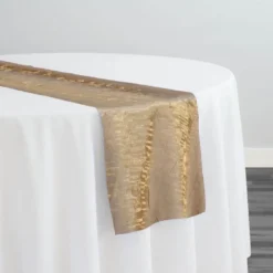 Crush Shimmer (Galaxy) Table Runner in Champagne 14