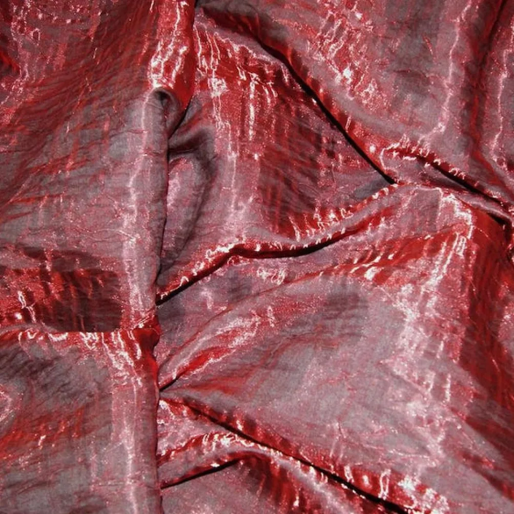 Crush Shimmer (Galaxy) Table Runner in Bordeaux 1