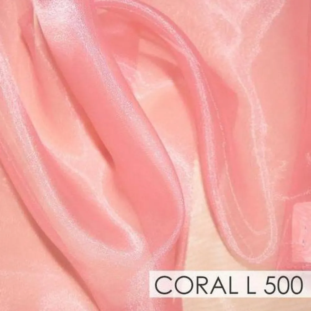 Crystal Organza Drapery Panels (58" Wide) / 64 Colors