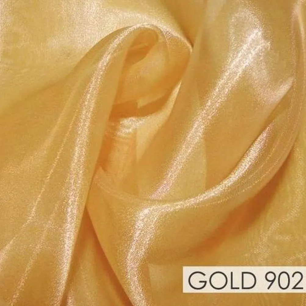 Crystal Organza Drapery Panels (58" Wide) / 64 Colors