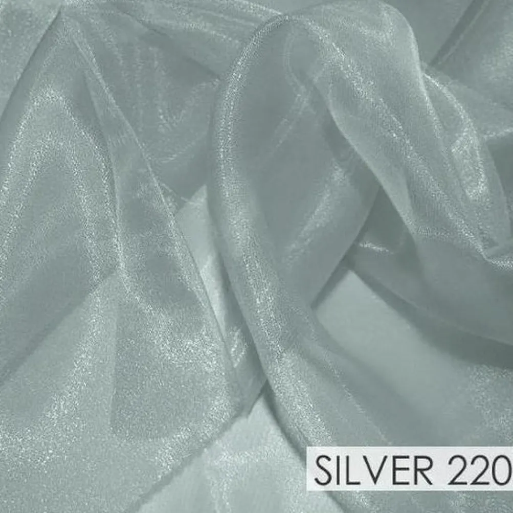 Crystal Organza Drapery Panels (58" Wide) / 64 Colors
