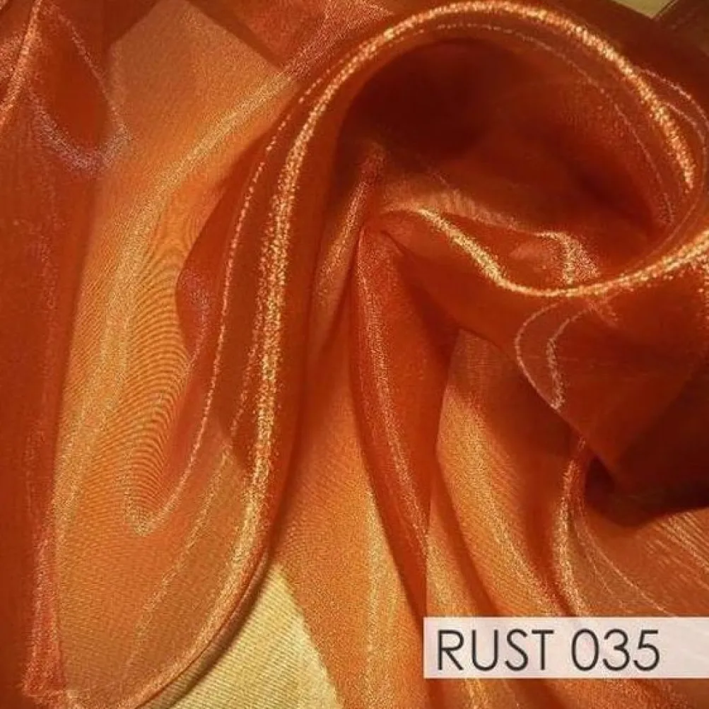 Crystal Organza Drapery Panels (58" Wide) / 64 Colors