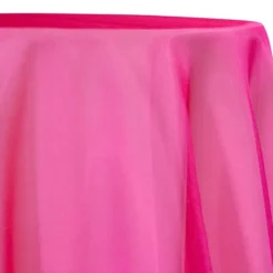 Crystal Organza Table Linen in Fuchsia 917