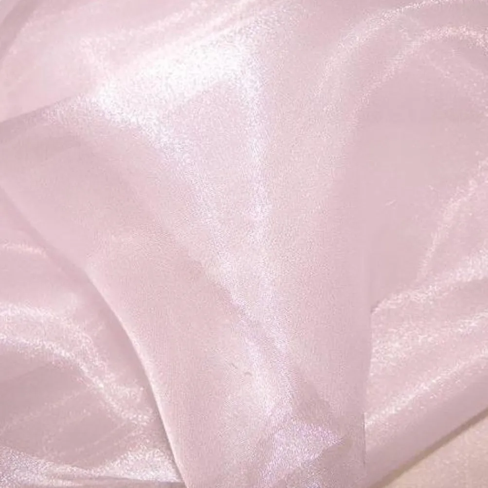 Crystal Organza Table Linen in Pink 509
