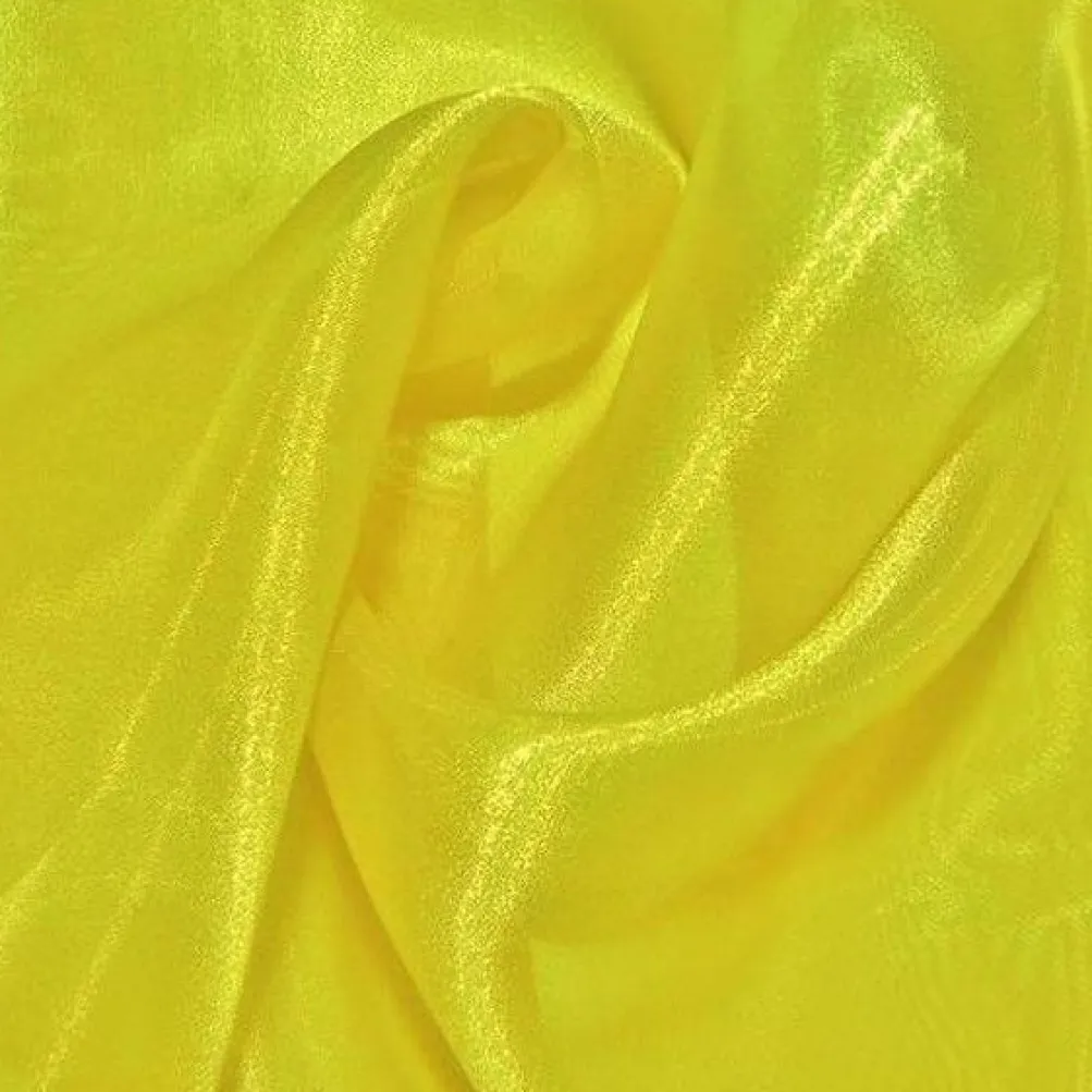 Crystal Organza Table Linen in Yellow 966