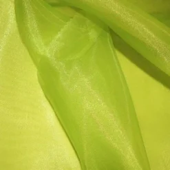 Crystal Organza Table Linen in Lime 314