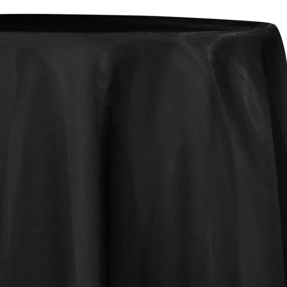 Crystal Organza Table Linen in Black