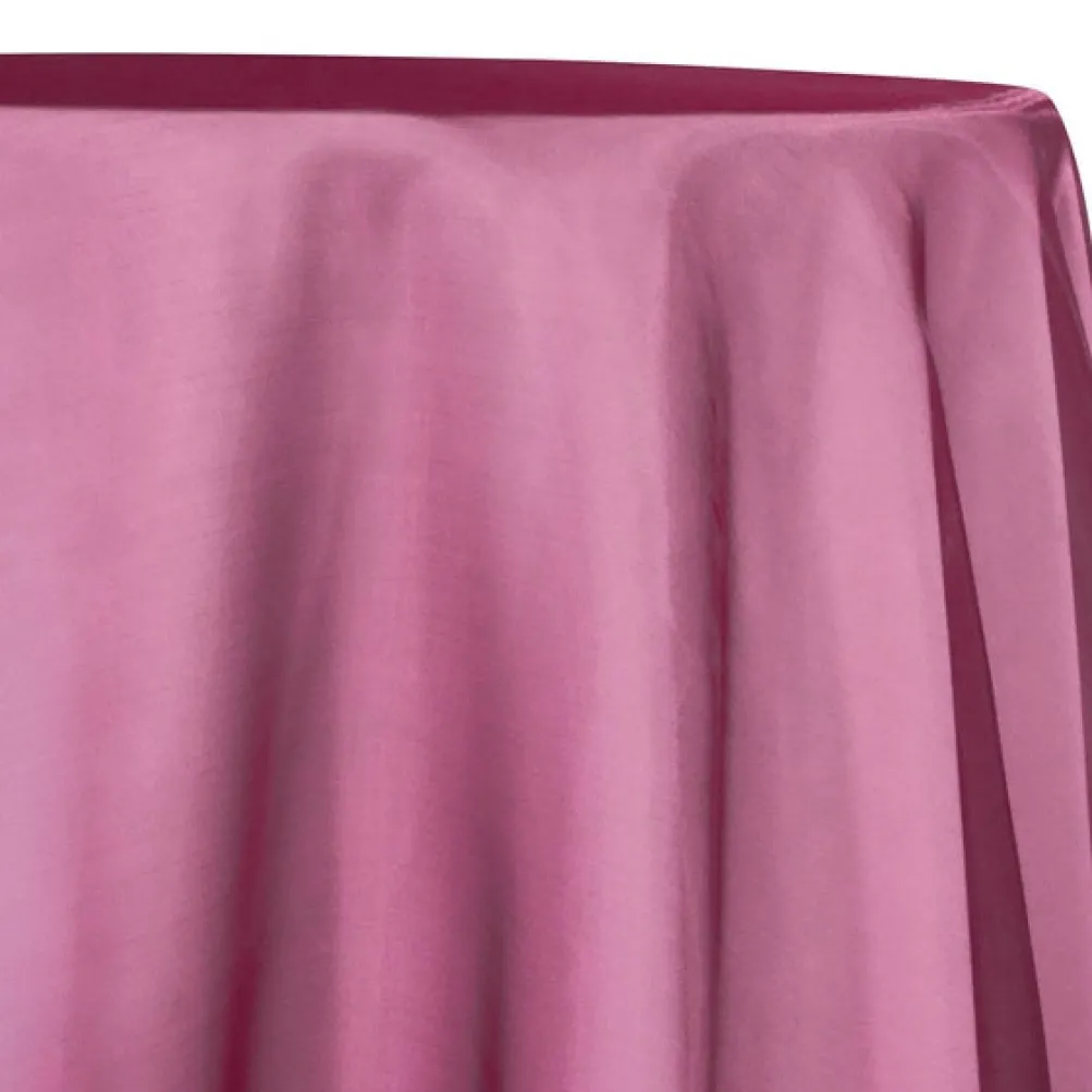 Crystal Organza Table Linen in Burgundy D 530