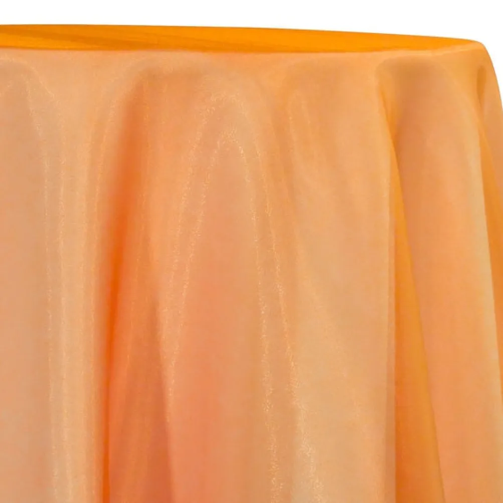 Crystal Organza Table Linen in Orange L 914