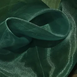 Crystal Organza Table Linen in Hunter Green 405