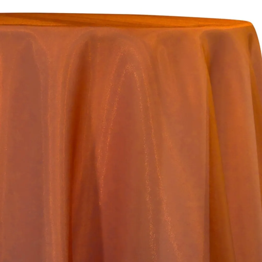 Crystal Organza Table Linen in Rust 035