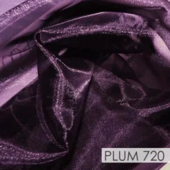 Crystal Organza Table Runner in Plum 720