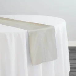Crystal Organza Table Runner in Khaki 900