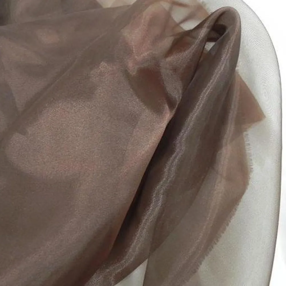 Crystal Organza Table Runner in Brown 266