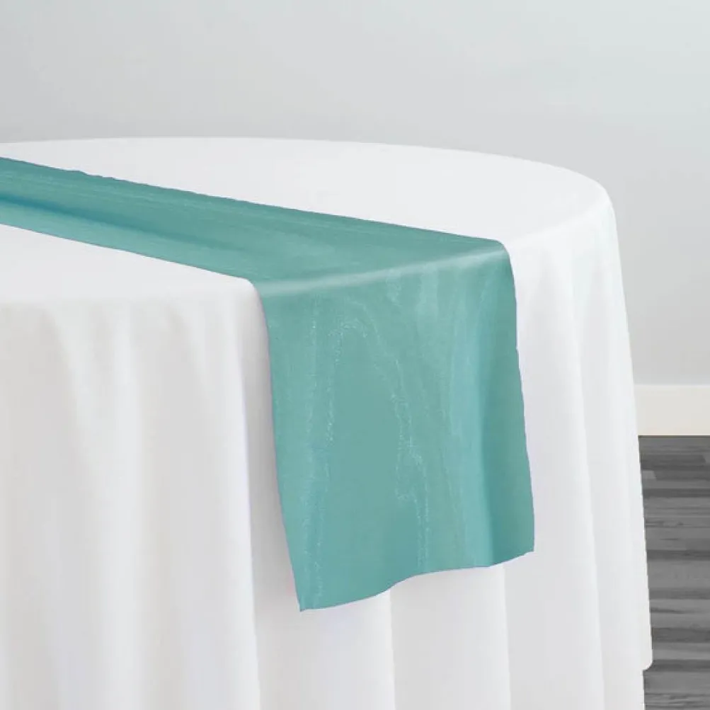 Crystal Organza Table Runner in Turquoise 940