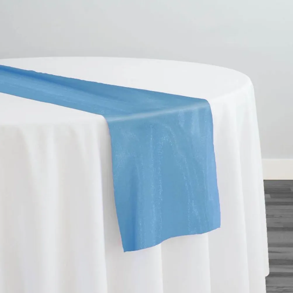 Crystal Organza Table Runner in Turquoise 941