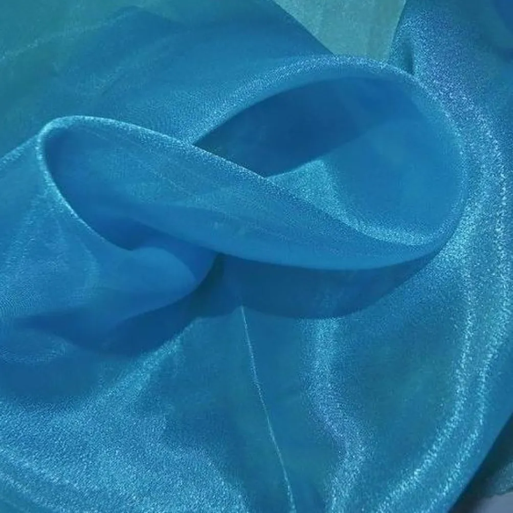Crystal Organza Table Runner in Turquoise 941