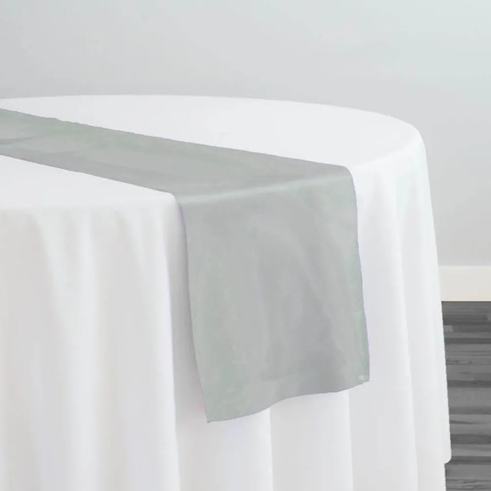 Crystal Organza Table Runner in Mint 600