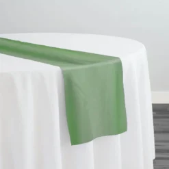 Crystal Organza Table Runner in Clover 322