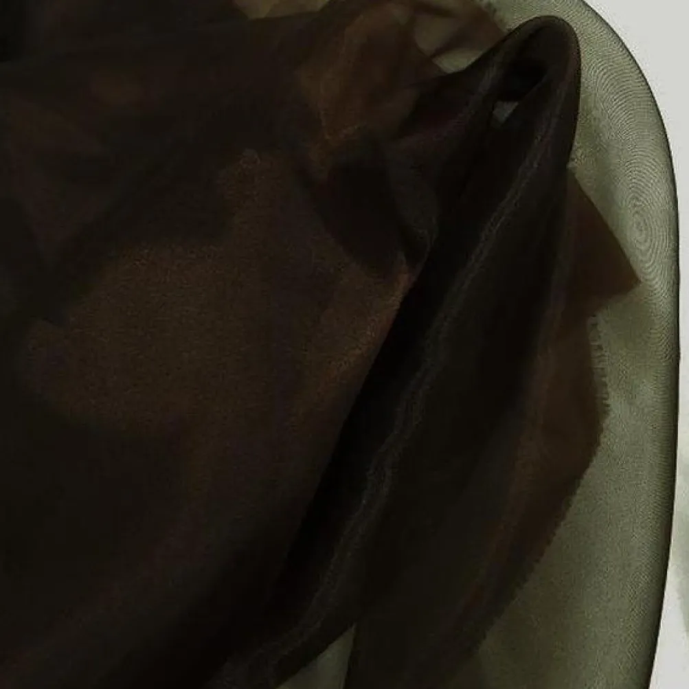Crystal Organza Table Runner in Chocolate 383