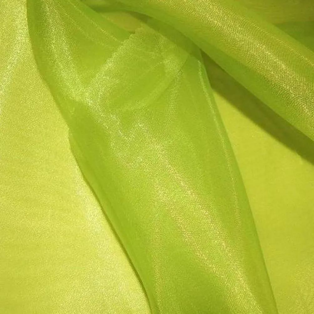 Crystal Organza Table Runner in Lime 994