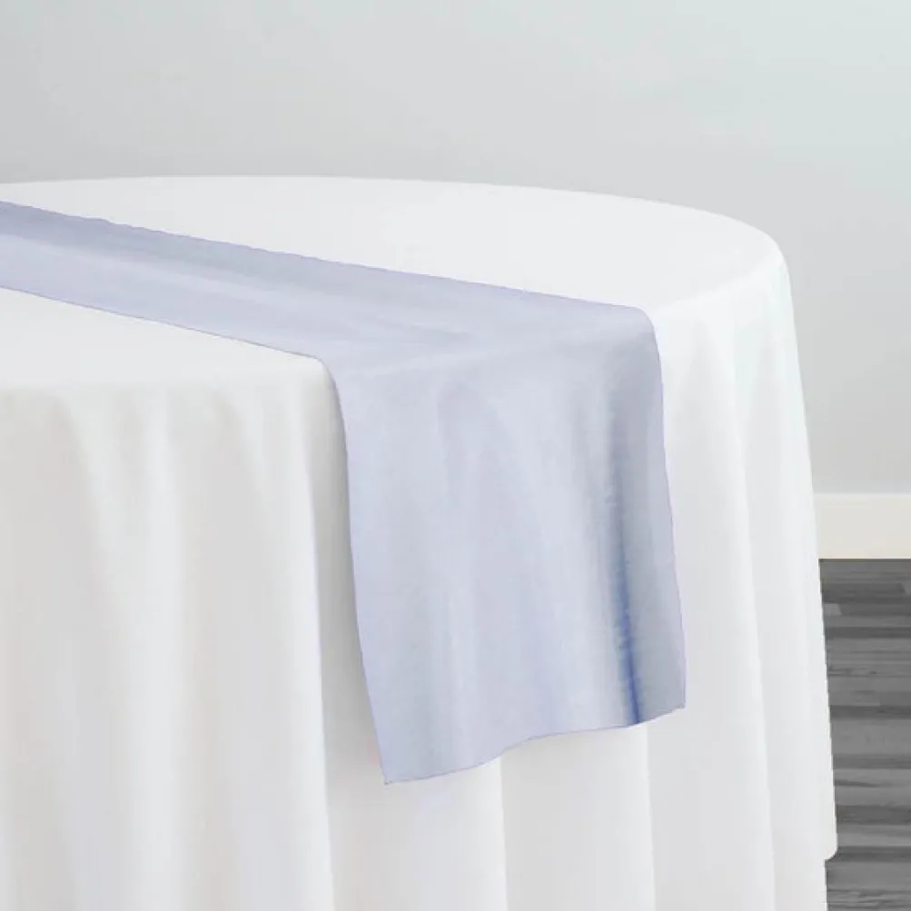 Crystal Organza Table Runner in Blue D 208