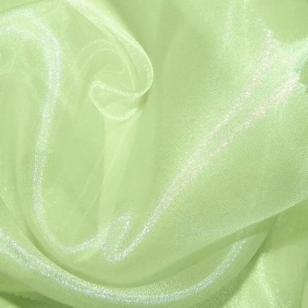 Crystal Organza Table Runner in Apple Green 704