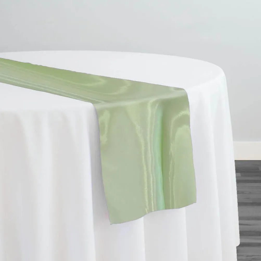 Crystal Organza Table Runner in Apple Green 704