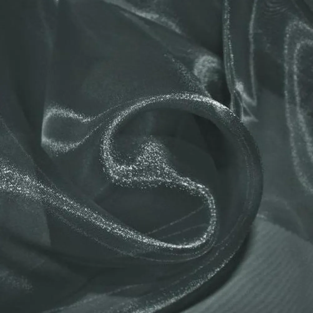Crystal Organza Table Runner in Charcoal 765