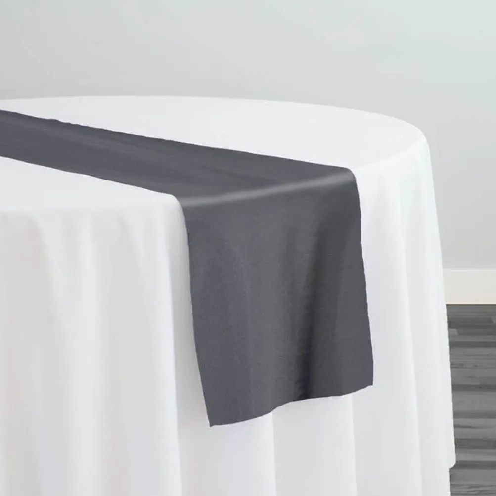 Crystal Organza Table Runner in Charcoal 765