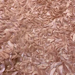 Curly Satin (w/ Poly Lining) Table Napkin in Blush