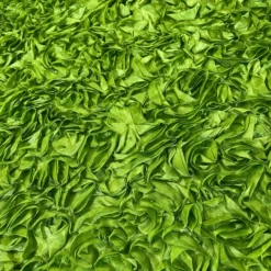 Curly Satin (w/ Poly Lining) Table Napkin in Moss