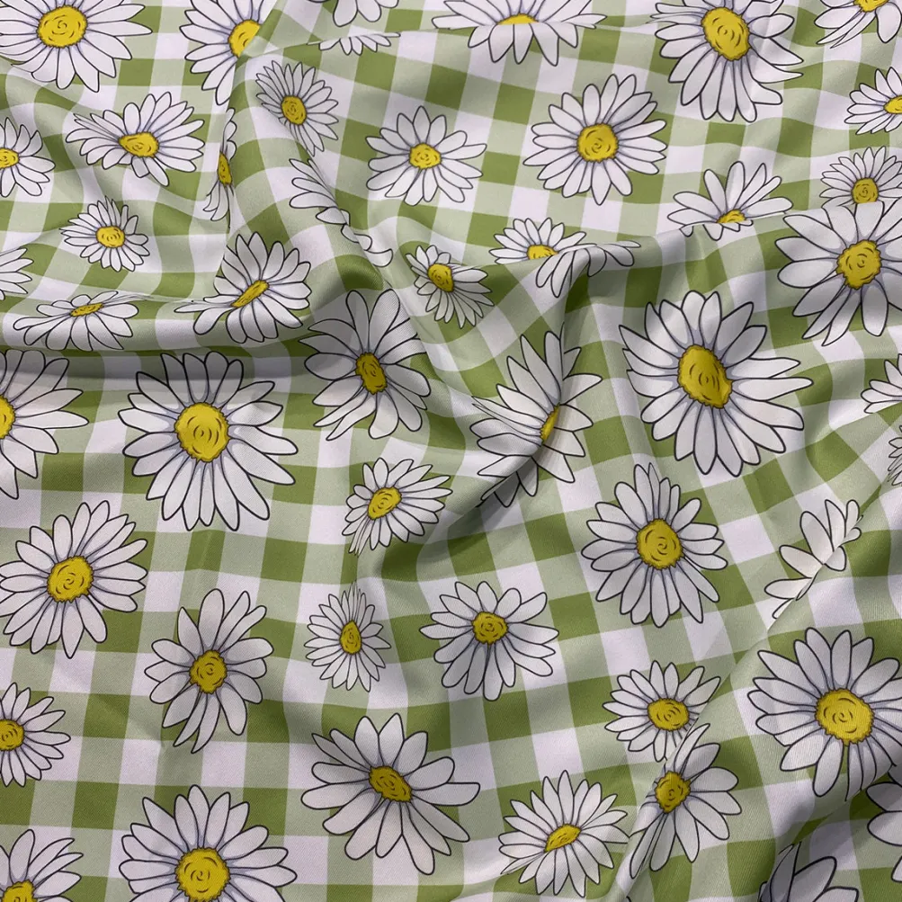 Daisy Checker (Poly Print) Table Linen