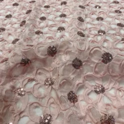 Daisy Sequins Table Linen in Blush