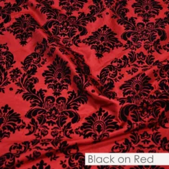 Damask Flocking Taffeta