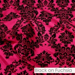 Damask Flocking Taffeta