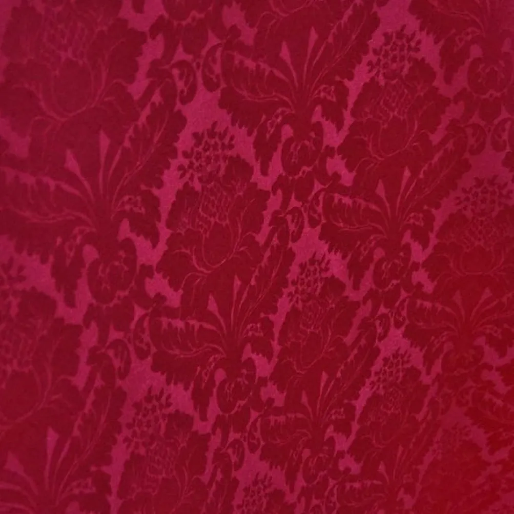 Damask Poly Table Linen in Fuchsia 1225