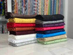 Damask Poly Table Linen in Raisin 1356