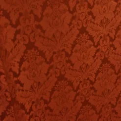 Damask Poly Table Linen in Rust 1351