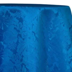 Damask Poly Table Linen in Turquoise 1140