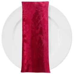 Damask Poly Table Napkin in Fuchsia 1225